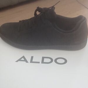 Aldo black leather sneakers